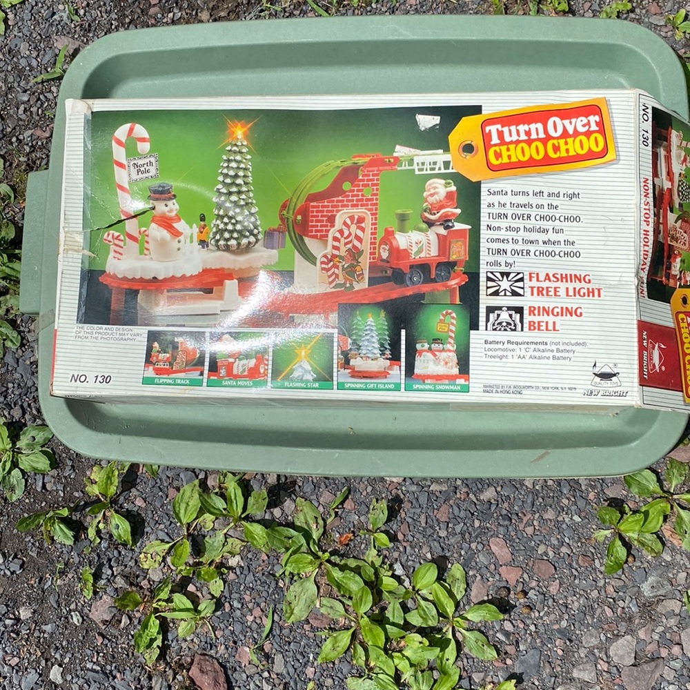 Vintage 1991, new in box, Turn Over Choo Choo with Santa